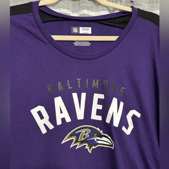 New Women’s NFL Baltimore Ravens Purple 3/4 Sleeve Shirt - Picture 2 of 3